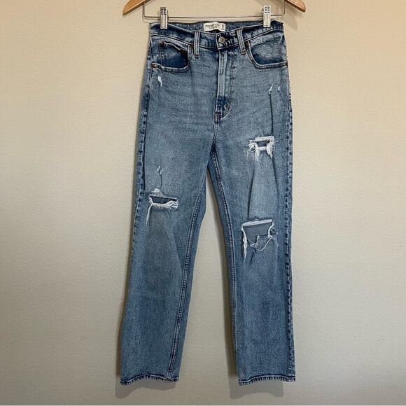 Abercrombie & Fitch Jeans Ankle Straight Ultra High - Picture 1 of 4